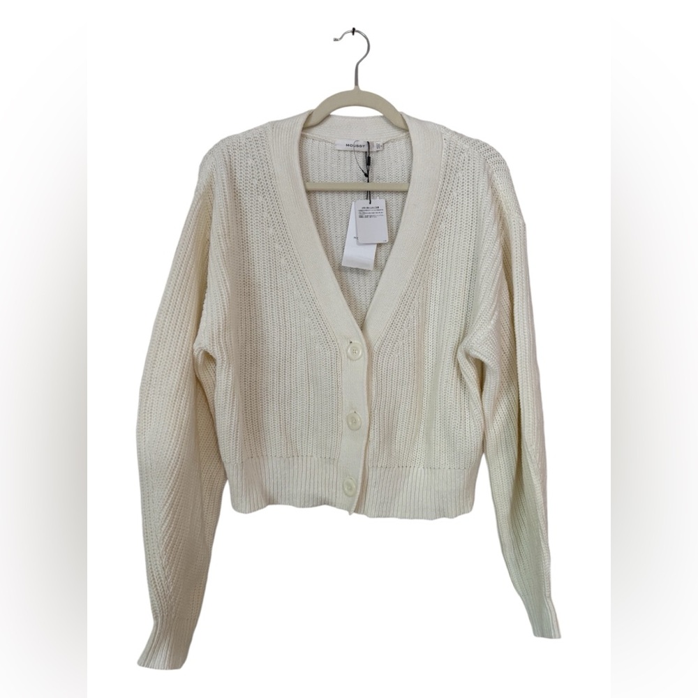 Moussy off white chunky knit sweater one size NWT